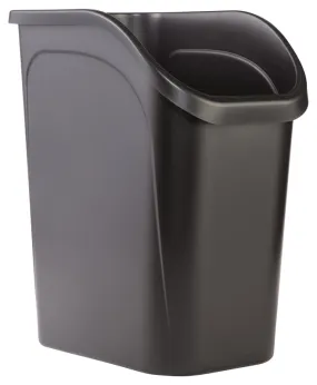 Rubbermaid 2111429 Under Counter Waste Basket, 9 gal Capacity, Black :EA: QUANTITY: 4