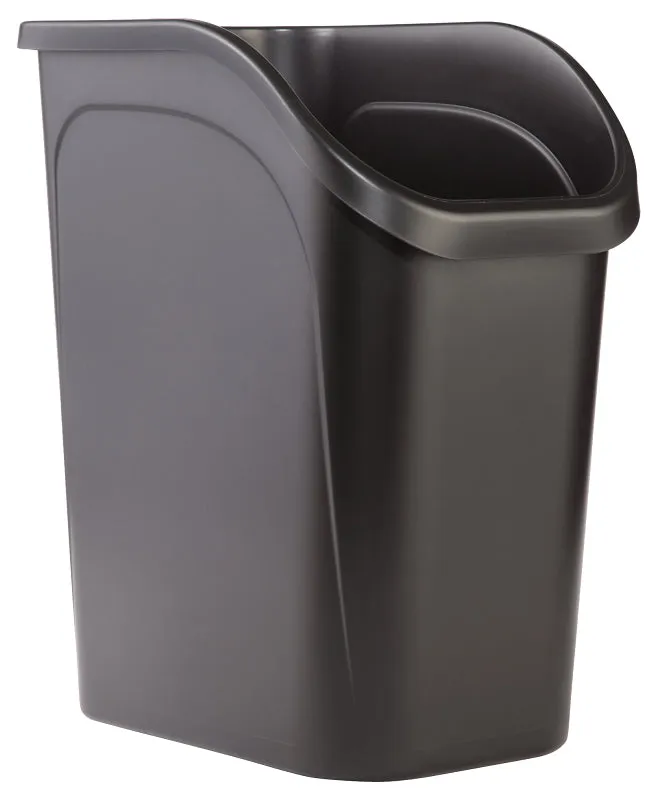 Rubbermaid 2111429 Under Counter Waste Basket, 9 gal Capacity, Black :EA: QUANTITY: 4