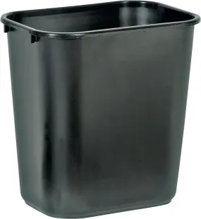 Rubbermaid FG295600BLA Waste Basket, 28 qt Capacity, Resin, Black :EA: QUANTITY: 1