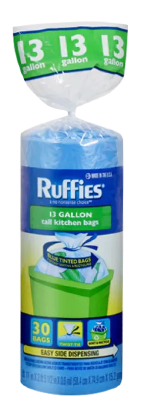 Ruffies Sort & Recycle Bags 39 Gallon