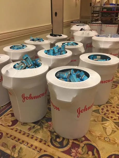Spandex 55 Gallon Custom Printed Trash Can Cover