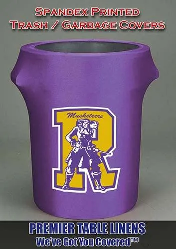Spandex 55 Gallon Custom Printed Trash Can Cover