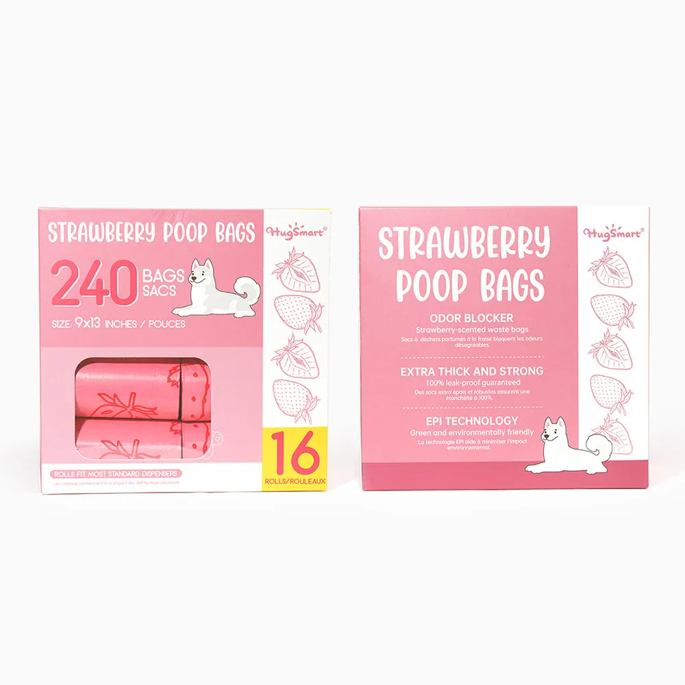 Strawberry 16 Rolls - 240 Bags