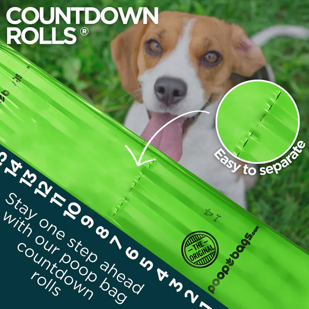 The Original Poop Bags Countdown Rolls for Dogs, 120-count