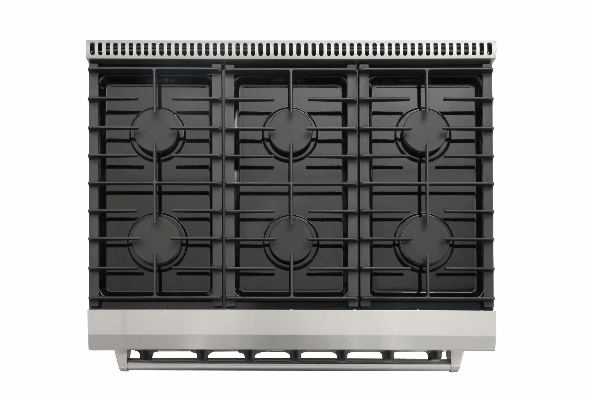 Thor Kitchen 5-Piece Appliance Package - 36-Inch Gas Range, French Door Refrigerator, Under Cabinet Hood, Dishwasher, and Wine Cooler in Stainless Steel