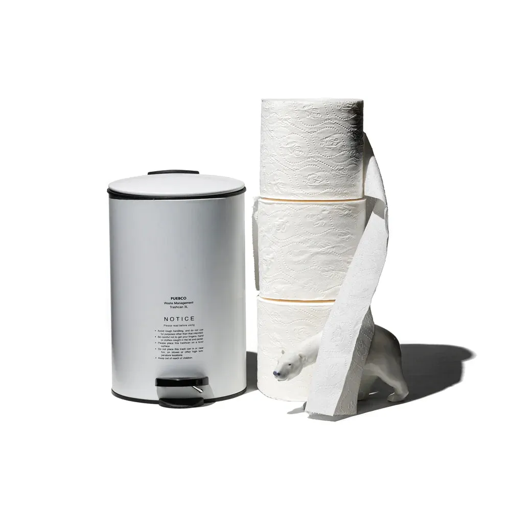 TRASH CAN - WHITE