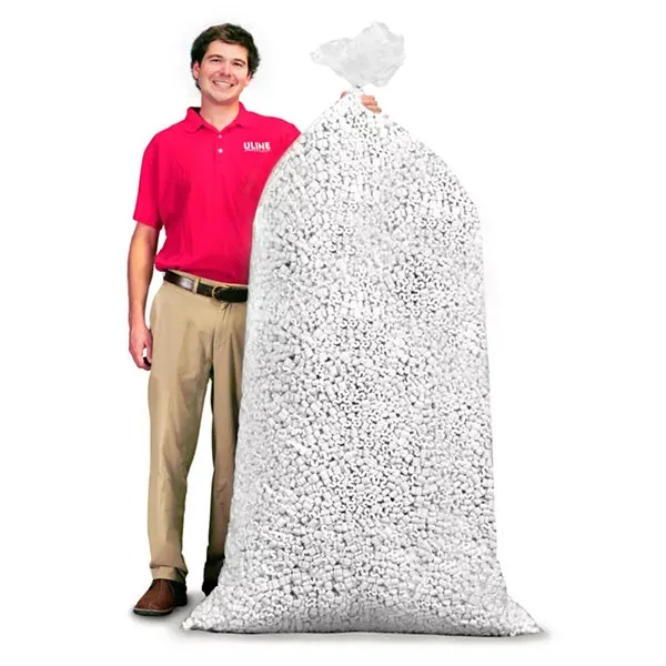 ULINE Anti-Static Packing Peanuts, White (3 cu. ft. Bag)