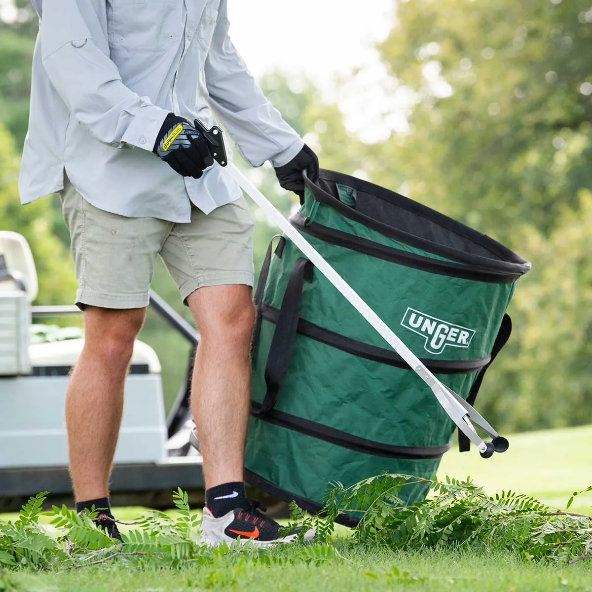 Unger Collapsible Trash Can and Landscaping Bag
