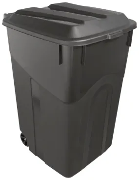 United Solutions TI0073 Wheeled Trash Can, 45 gal Capacity, Lid Closure :EA: QUANTITY: 5