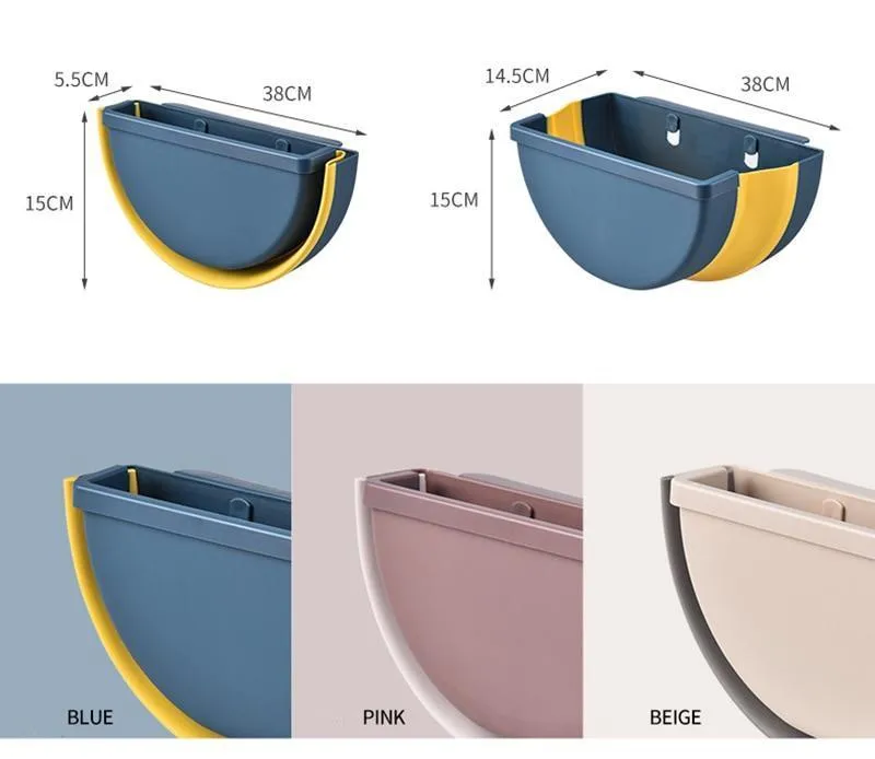 Wall Mounted Folding Garbage Bin