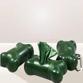 Waste Bag Dispenser 3pc Set with Leash Clip