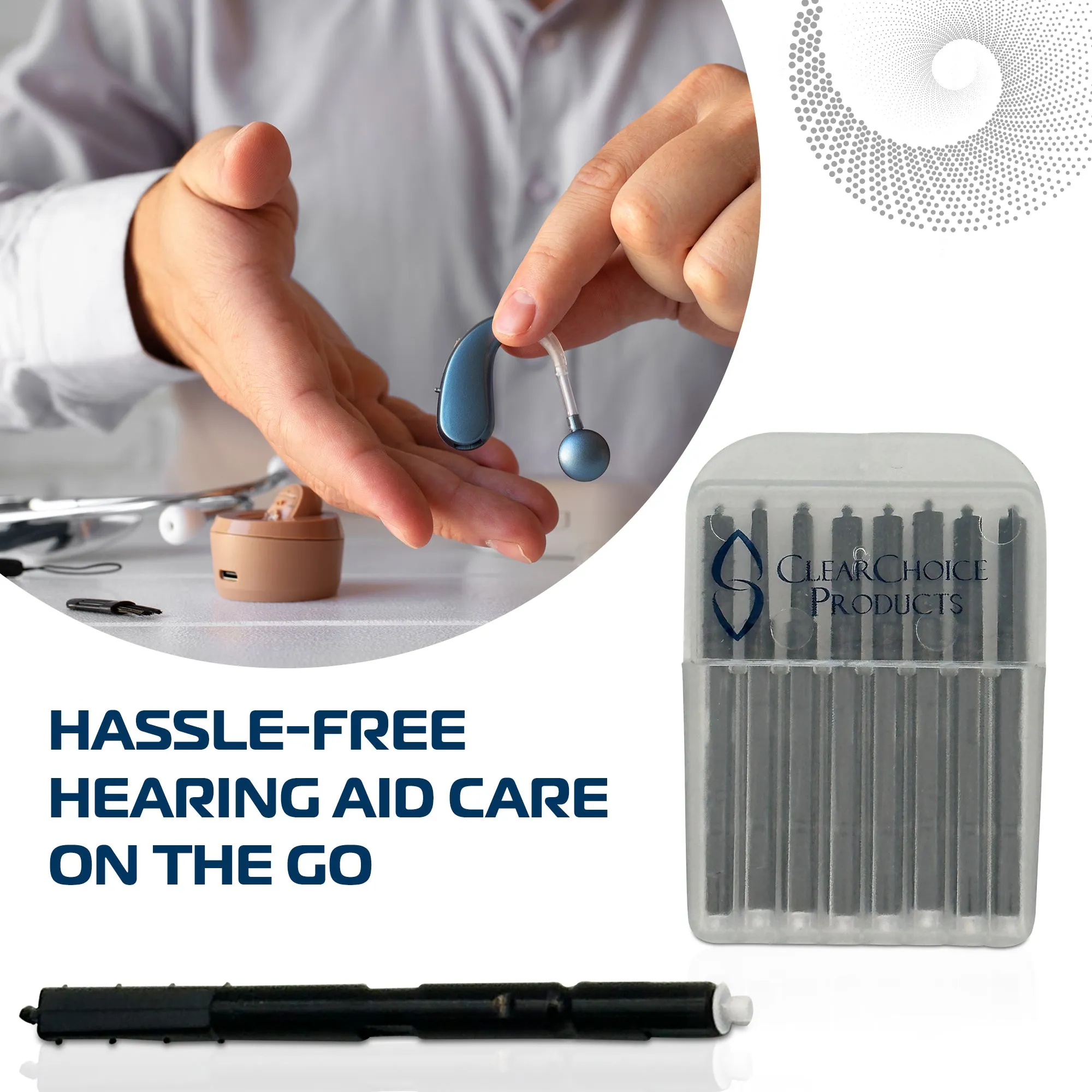 Wax Guard Filters for Hearing Aid, 40-Pcs