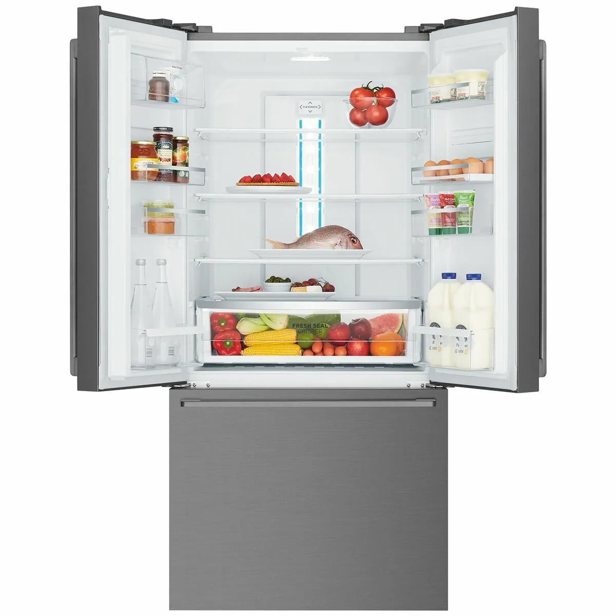 Westinghouse 491L French Door Frost Free Fridge Dark Stainless Steel WHE5204BC