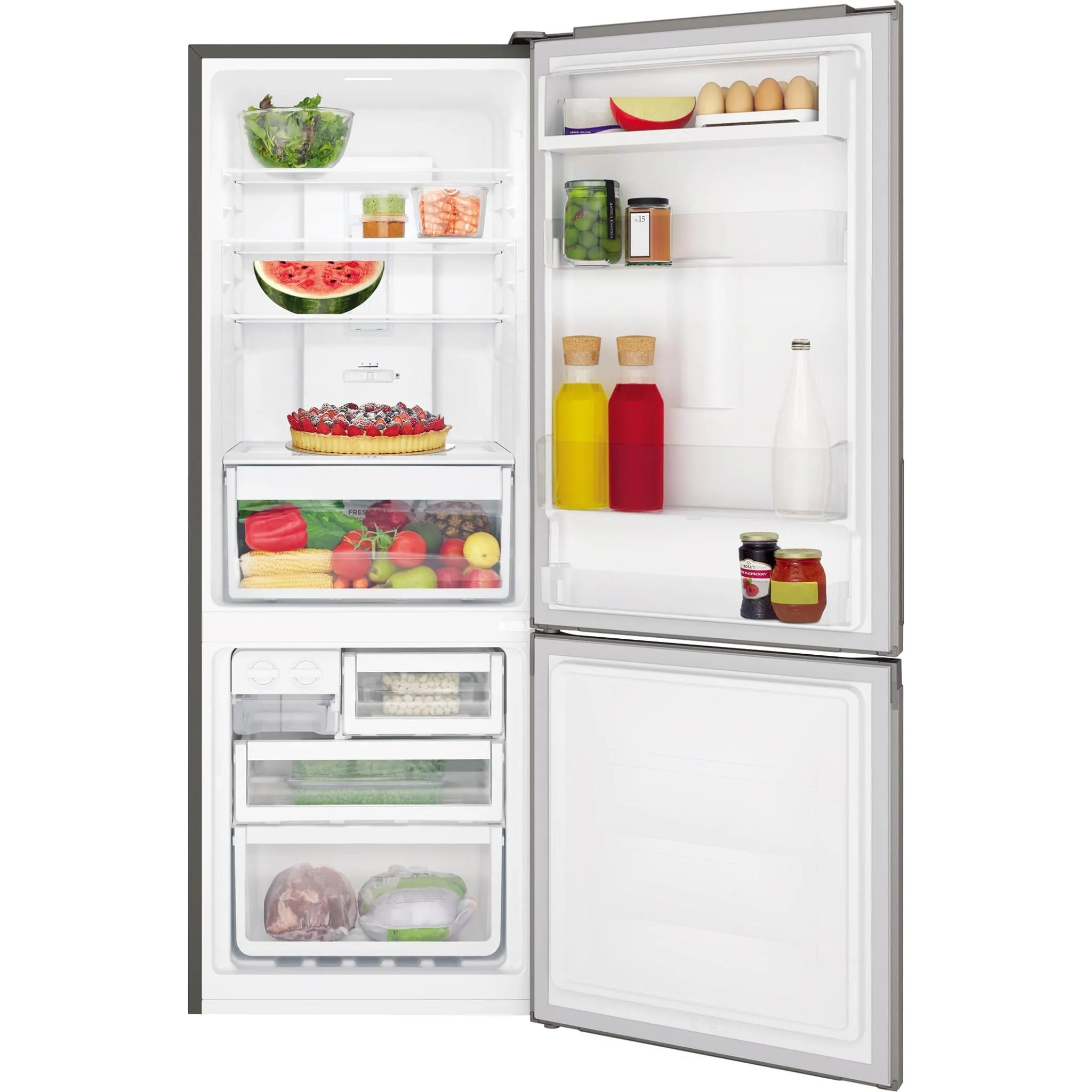 Westinghouse WBB3100AK 308L Bottom Mount Fridge (Silver)