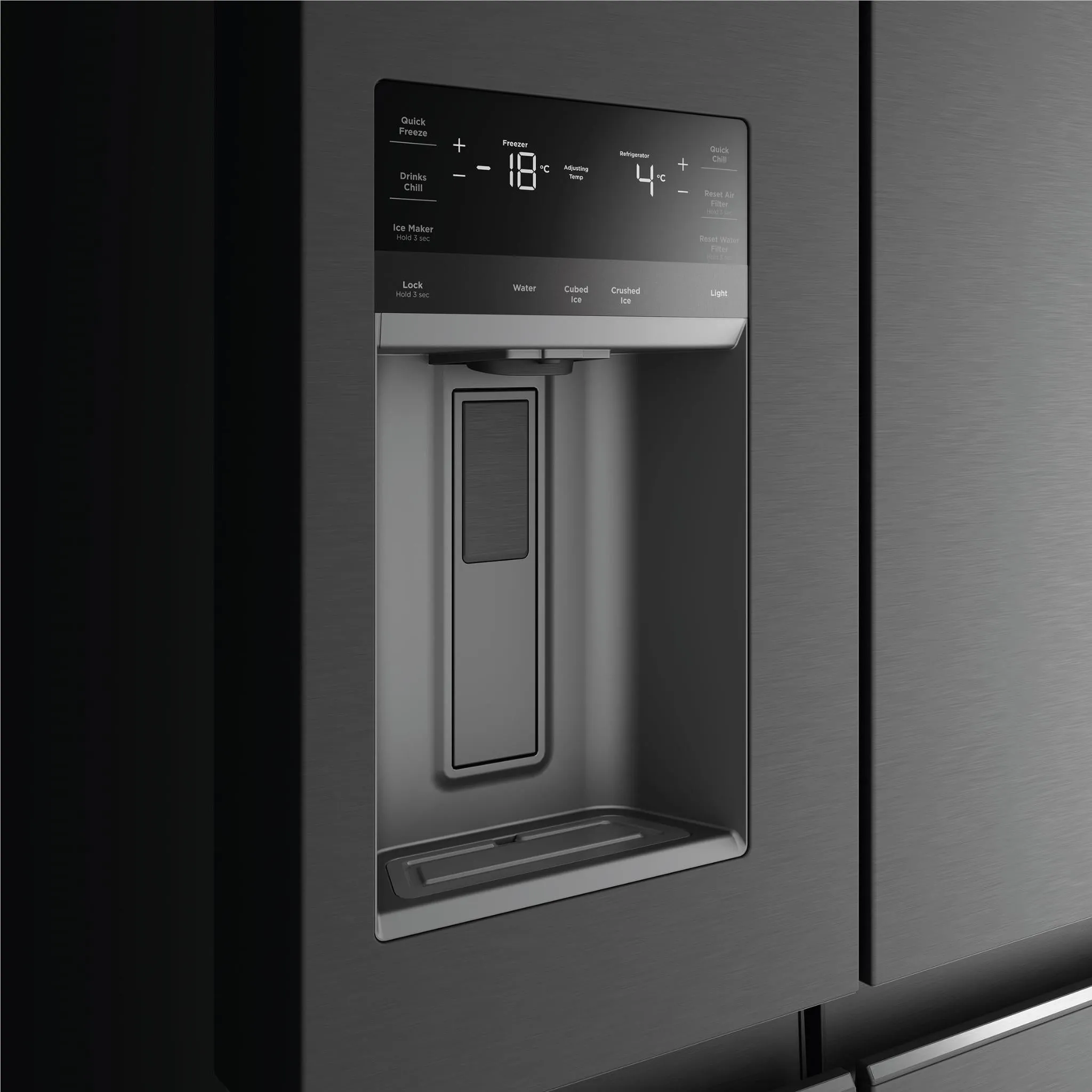 Westinghouse WQE6170BB 609L Quad Door Fridge (Matte Black)