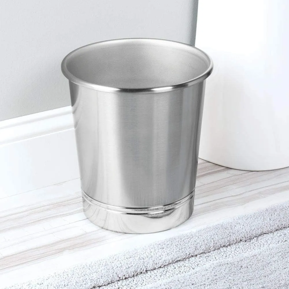 York Metal Bathroom Waste Basket